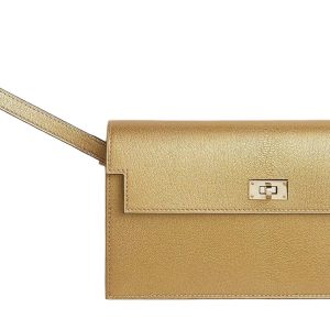Hermès Kelly Pocket Metallic Gold Chèvre Chamkila N/A N/A