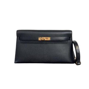 Hermès Kelly Elan Black 89 Chevre Myzore 2024