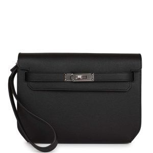 Hermès Kelly Depeche Black 89 Epsom 2025 K