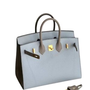 Hermès Birkin Bicolor & HSS & Sellier 25 Blue Glacier 8U, Gris Asphalt M8 Epsom 2023 B