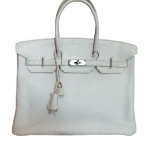 Hermès Birkin  35 White 01 Togo 2009 M