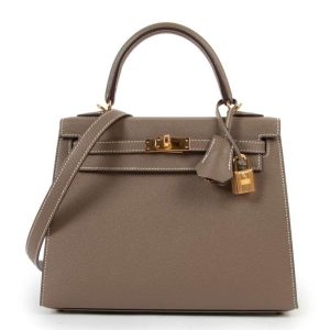 Hermès Kelly Sellier 28 Etoupe  18 Epsom 2024 W
