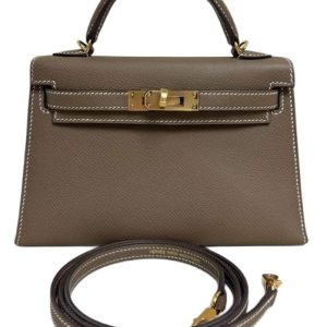 Hermès Kelly Sellier 20 Etoupe  18 Epsom 2018 C