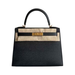 Hermès Kelly Sellier 28 Black 89 Epsom 2024 W