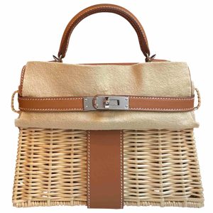 Hermès Kelly Picnic 20 Gold 37, Natural 29 Swift, Osier 2024 W