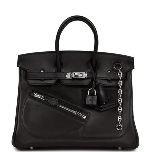 Hermès Birkin Rock 25 Black 89 Volupto 2023 B