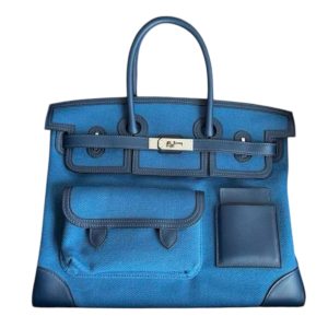 Hermès Birkin Cargo 35 Navy 7U Toile, Swift 2022 U
