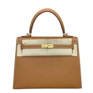 Hermès Kelly Sellier 25 Gold 37 Epsom 2018 C