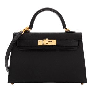 Hermès Kelly  20 Black 89 Epsom 2017 A