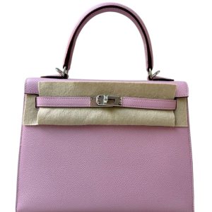 Hermès Kelly Sellier 25 Mauve Sylvestre X9 Epsom 2021 Z