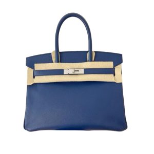 Hermès Birkin  30 Blue Saphir T7 Epsom 2013 Q