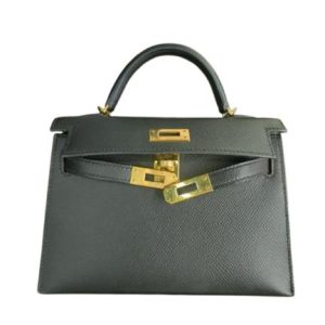 Hermès Kelly Sellier 20 Black 89 Epsom 2017 A