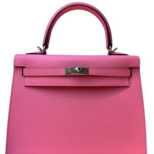 Hermès Kelly Sellier 25 Rose Confetti 1Q Epsom 2025 K