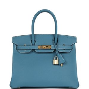 Hermès Birkin Sellier 30 Blue Jean  75 Epsom 2025 K