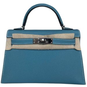 Hermès Kelly Sellier 20 Blue Jean  75 Epsom 2024 B