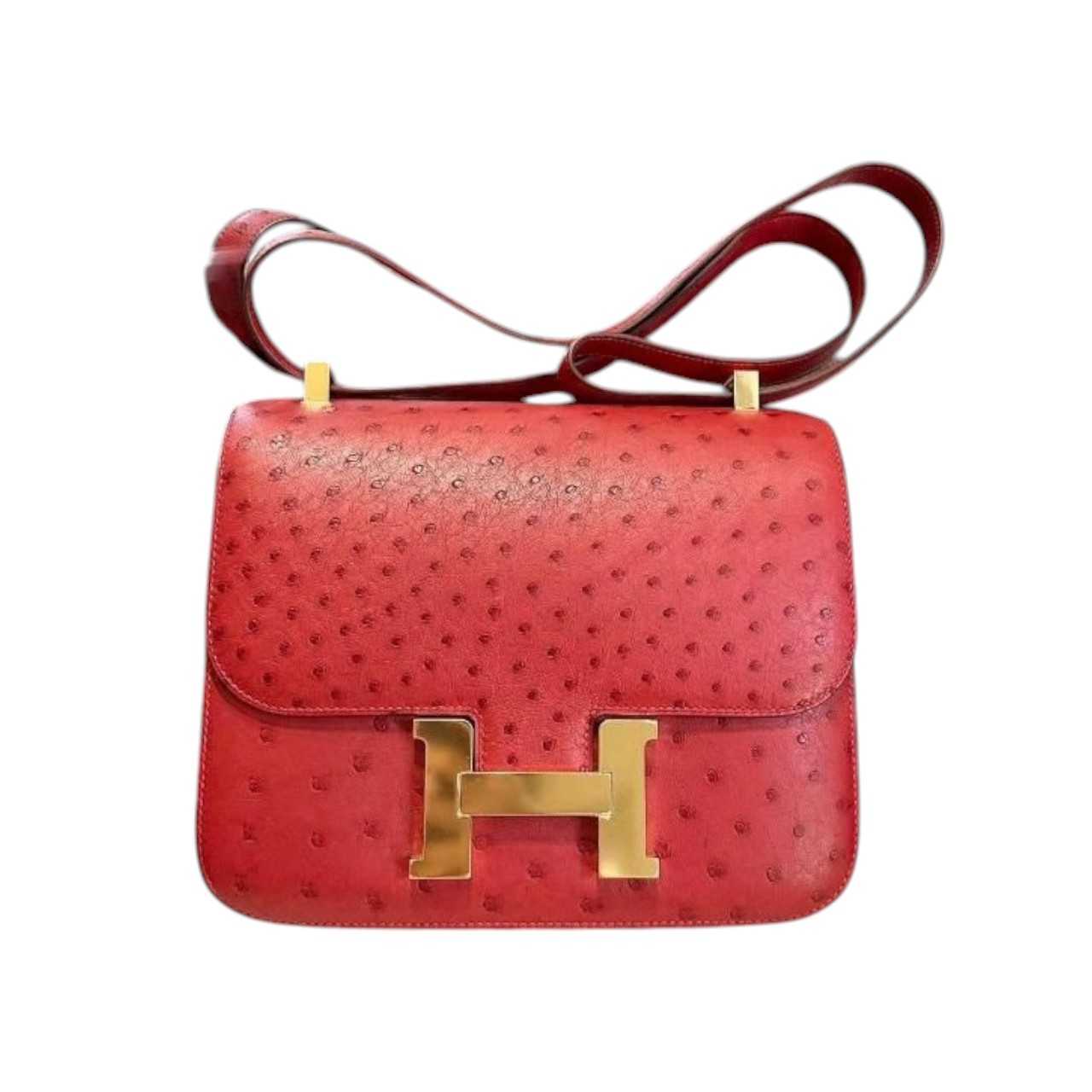 Hermès Constance  24 Rouge Garance 54 Ostrich 2022 B