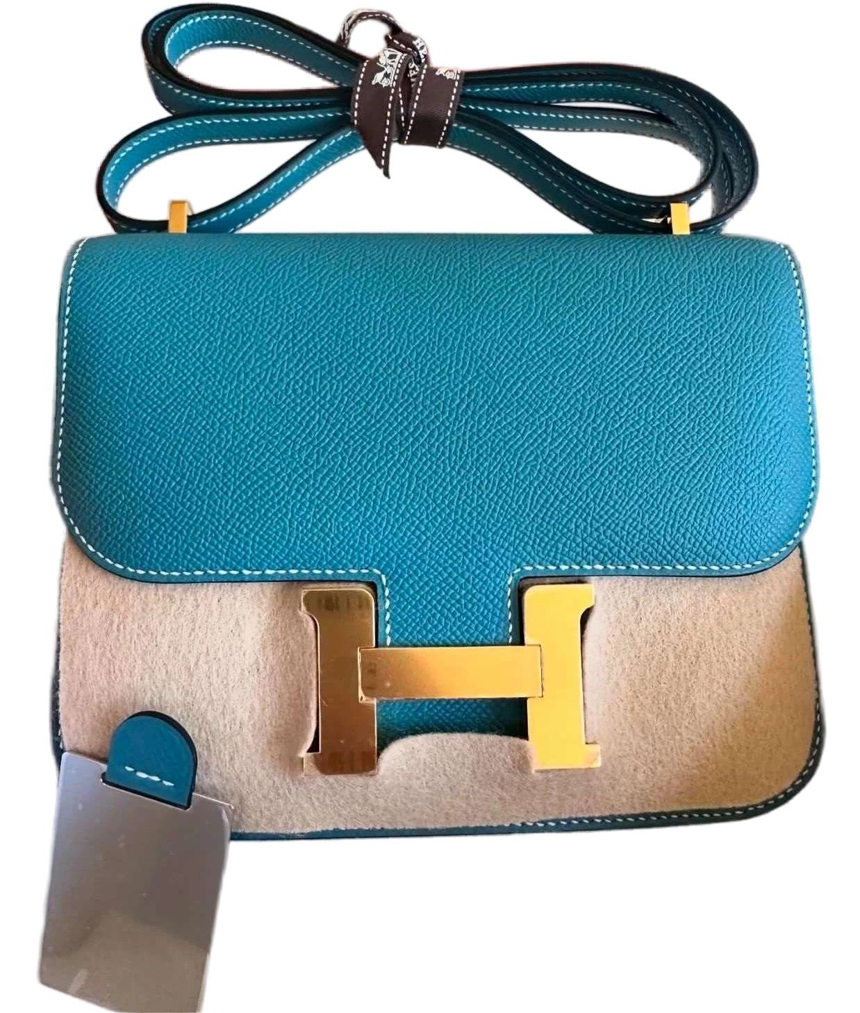 Hermès Constance  18 Blue Brume T0 Epsom 2020 Y