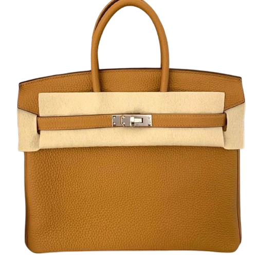 Hermès Birkin Verso 25 Lime 9R, Sesame 2S Togo 1972 Y