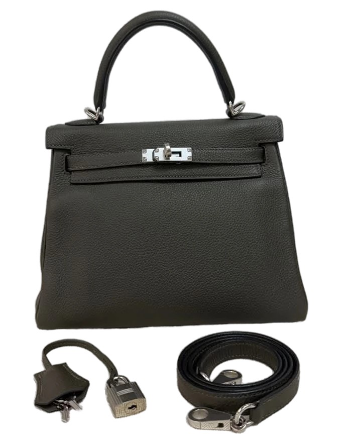 Hermès Kelly  25 Gris Mouette 4Z Togo K