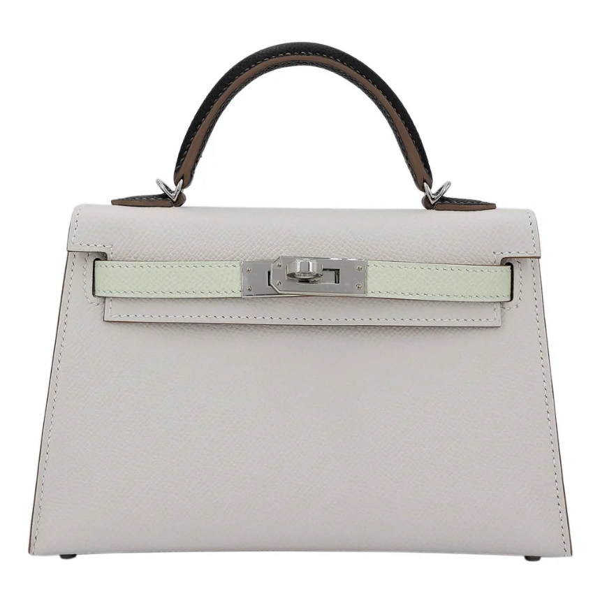 Hermès Kelly Bicolor & Sellier 20 Vert Comics 0Z, Vert Fizz 0S Epsom B