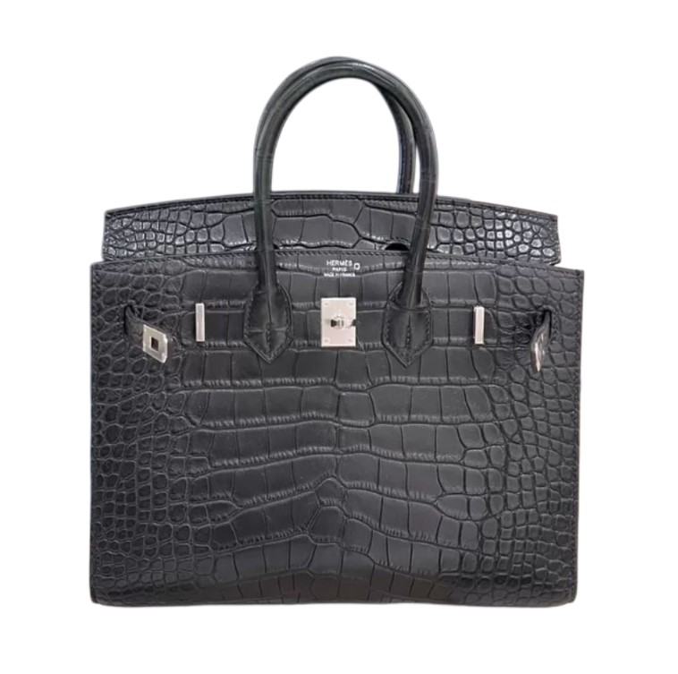 Hermès Birkin  25 Rose Sakura 3Q, Vert Menth 6W Chevre Myzore 2015 T
