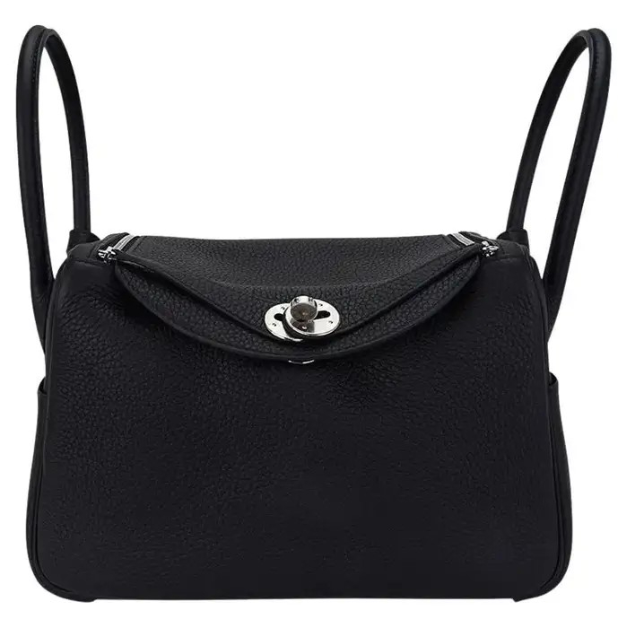 Hermès Lindy  Mini Black 89 Clemence 2015 C