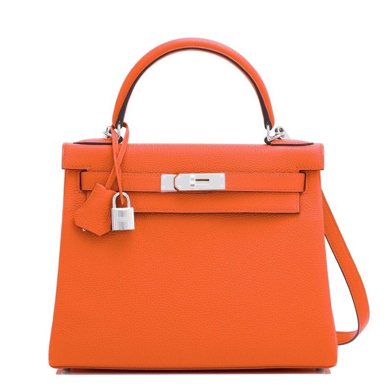 Hermès Kelly  25 Orange Feu 9J Togo 2021 B