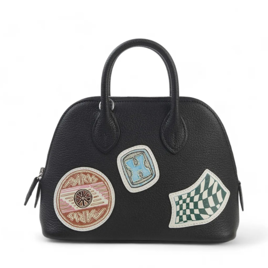 Hermès Bolide  Mini Black 89 Chevre Myzore 2024 W