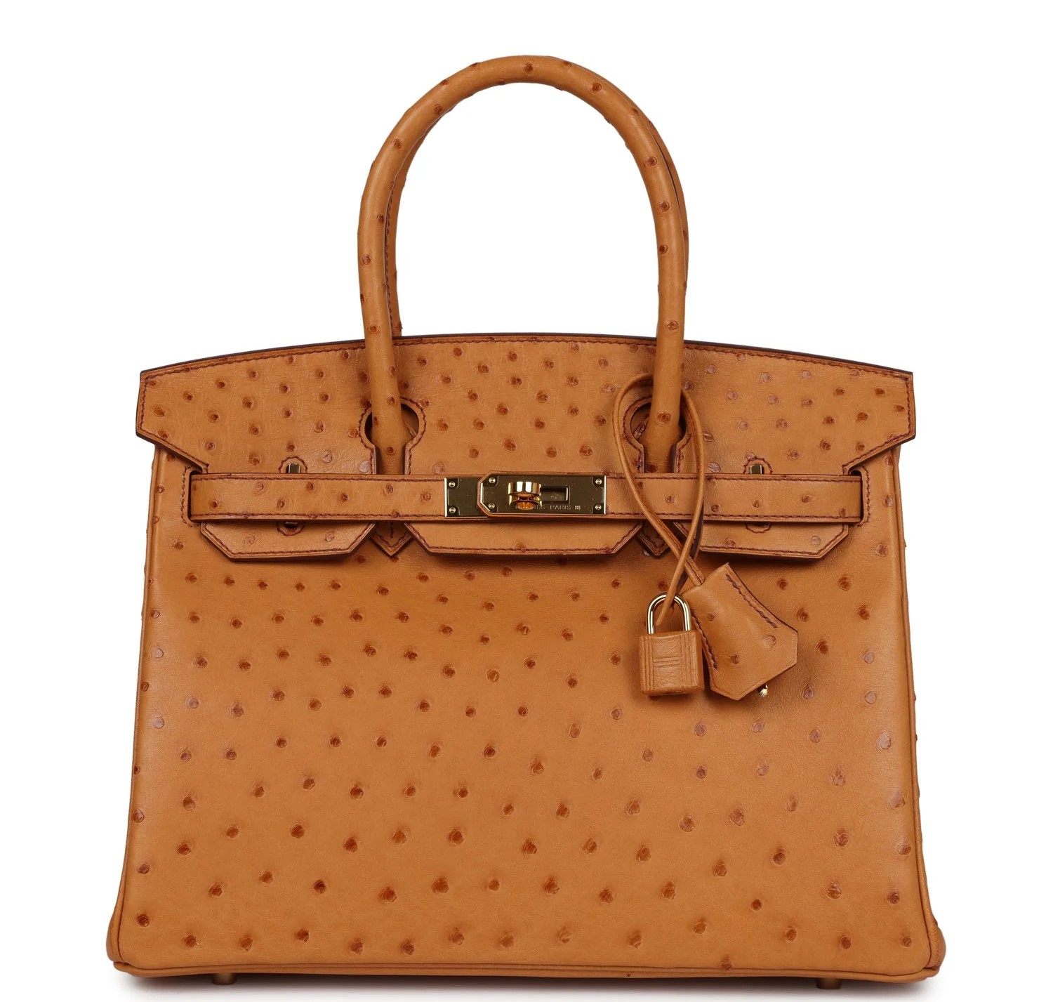 Hermès Birkin  30 Gold 37 Ostrich 2018 B